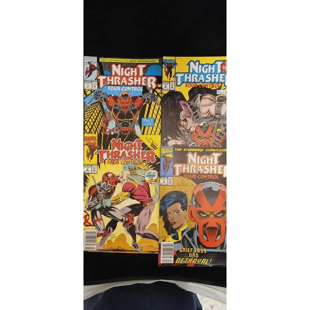 NIGHT THRASHER FOUR CONTROL #1-4 COMPLETE SET Marvel 1992 New Warriors Comic